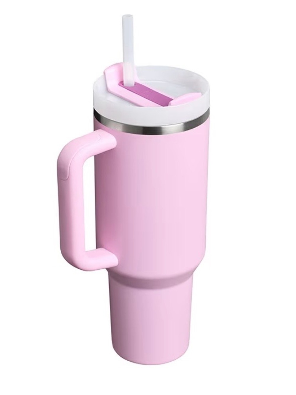 NWT Stanley Cherry Blossom  Travel Tumbler with Handle and Straw